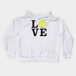 I Love Tennis Kids Hoodie